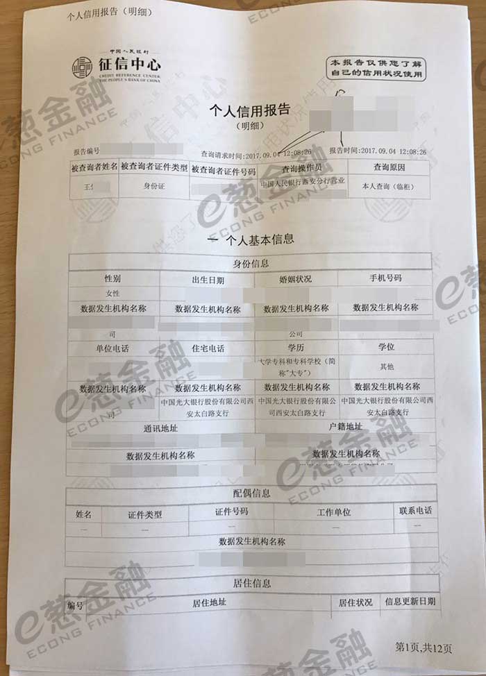 信用报告 